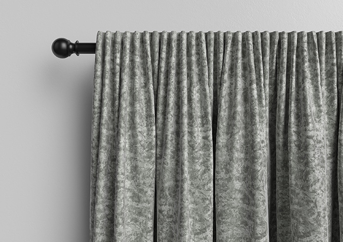 Cyrus Crushed Velvet, Grey - Made to Measure Curtains - Image 10